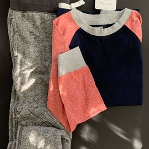 Gymboree jogger & top size 7 NWT